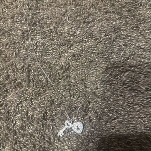 Silver Key Pendant Necklace